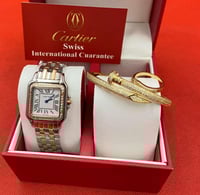 طقم ساعات نسائي بشكل أنيق