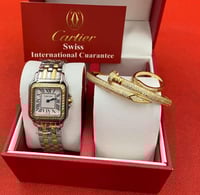 طقم ساعات نسائي بشكل أنيق