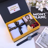 هدية رجالي شماغ عطر وساعة