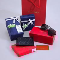 هدايا رجاليه فخمة نظارة مع محفظة