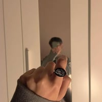 خاتم نسائي فضة خالص بالاسم