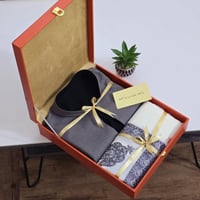 هدية شتوية رجالية سديري مع شماغ كشميري