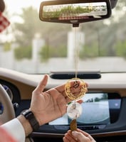 تعليقة سيارة بصوره واسم مع كسرة العود