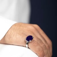 خاتم رجالي فضة خالص ( مخلب )