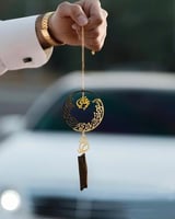 تعليقة سيارة اسم وحروف مدموجة