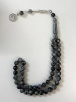 مسبحه رجاليه بالاسم لون رصاصي