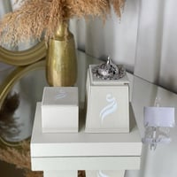 طقم مبخره جلد مع علبه العقد