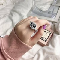 خاتم نسائي فضة خالص بالاسم