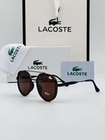 نظارة شمسية ماركة لاكوست تصميم دائري