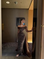 فستان سهرة بذيل جازار