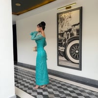 فستان دانتيل بقصه كورسيه