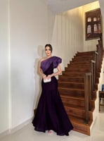 فستان One Shoulder مخمل