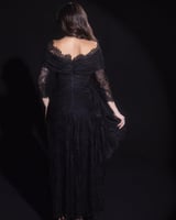 فستان سهرة أسود دانتيل