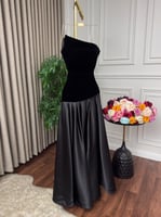 فستان مخمل كلوش انيق