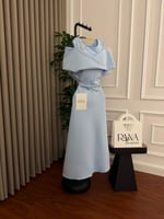 فستان سهرة أنيق بلون بنفسجي