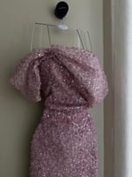 فستان سهره فخم مطرز بالكامل