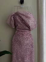 فستان سهره فخم مطرز بالكامل