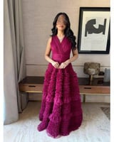 فستان سهره تل طبقات مكثفه