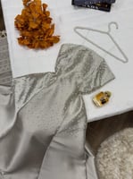 فستان كلوش قصة ذيل فاتح بلؤلؤ