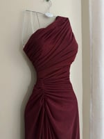 فستان ناعم شيفون لمعه انيق