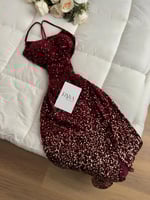 فستان ماسك بخامة ترتر مترفة