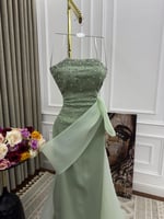 فستان سهره بتطريز يدوي انيق