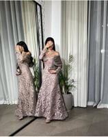 فستان سهره بخامه تل مطرزه كمبيوتر