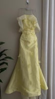 فستان ليموني مطرز