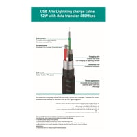 كابل شاحن آيفون Belk أصلي Lightning متين