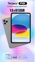 تابلت Telzeal P101، 10.1 بوصة، أندرويد 13، واي فاي...