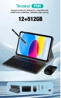 تابلت Telzeal P101، 10.1 بوصة، أندرويد 13، واي فاي...