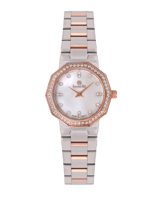 ساعة نسائية ماركة بنفيت فضي روز مينا صدفي موديل BN...