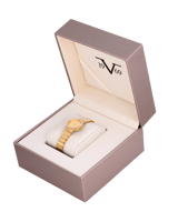 ساعة نسائية ماركة V19.69 ذهبي مينا ذهبي موديل VGPG...