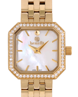 ساعة نسائية ماركة بنفيت ذهبي مينا صدفي موديل BNGPW...