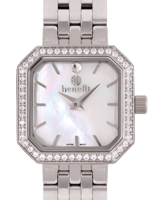 ساعة نسائية ماركة بنفيت فضي مينا صدفي موديل BNSSWH...