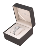 ساعة نسائية ماركة دايموندهيل فضي مينا ابيض DHSSW81...