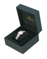 ساعة نسائية صناعة سويسرية ماركة دي كي فضي مينا ابي...