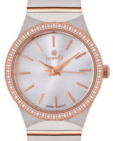 ساعة نسائية ماركة بنفيت فضي روز مينا فضي موديل BNT...