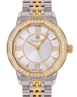 ساعة نسائية ماركة بنفيت فضي ذهبي مينا صدفي موديل B...