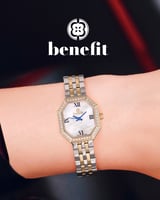 ساعة نسائية ماركة بنفيت ذهبي مينا صدفي موديل BNGPW...