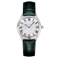 ساعة رجالية ماركة دايموند هيل فضي حزام أخضر موديل...