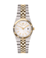 ساعة نسائية ماركة دايموند هيل موديل ذهبي مينا فضي...