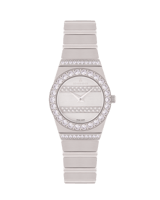 ساعة نسائية ماركة دي كي فضي DKTTRG2352