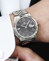 ساعة رجالية ماركة دايموند هيل فضي مينا رمادي موديل...