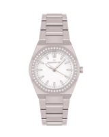 ساعة نسائية ماركة دايموندهيل فضي مينا ابيض DHSSW81...