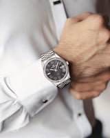 ساعة رجالية ماركة دايموند هيل فضي مينا رمادي موديل...