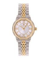 ساعة نسائية ماركة بنفيت فضي ذهبي مينا صدفي موديل B...
