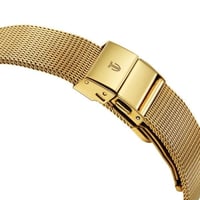 ساعة تيتان إيدج سليم للرجال بسوار من الفولاذ المقا...