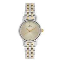 ساعة تيتان نسائي Titan Women's White Dial Stainles...