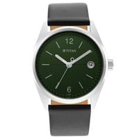 ساعة تيتان رجالي جلد Neo Blue Dial Analog with Dat...